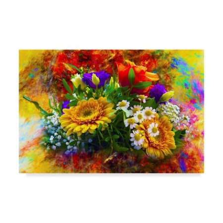 Ata Alishahi 'Sarah Flowers' Canvas Art,30x47